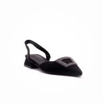 Luna Diamante Brouge Pointy Black